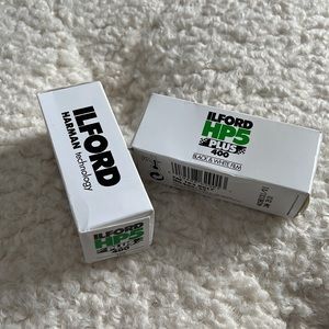Ilford HP5 Plus ISO 400 120 black and white film lot of 2 expired